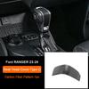 Carbon Fiber Interior Upgrade Overlay Covers For Ford Ranger Wildtrak T9 2023-2025 Rear Air Outlet Center Gear Shift Panel