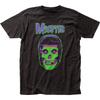 Misfits Groen Neon Geest Heren T-shirt Muziek Klassiek Concert Rockband Tee Zwart