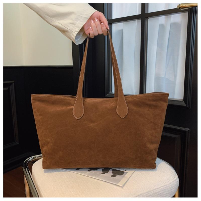 Frosted Retro Bag Women's Large-capacity New Autumn and Winter Versatile Shoulder Underarm Bag Commuter Tote Bag