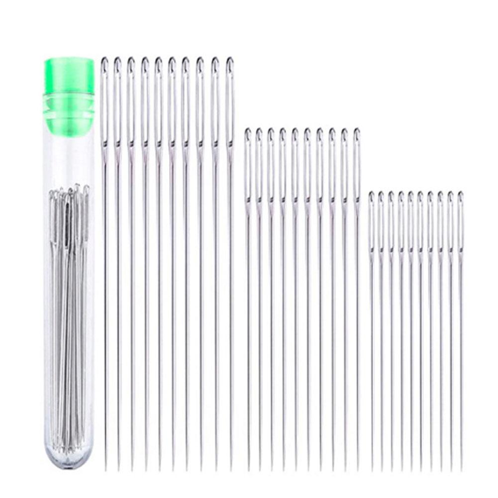 20/30pcs Steel Sewing Needles Side Hole Hand Needle Self-Threading Accessories Blind Household Sewing Sewing Need T5P6