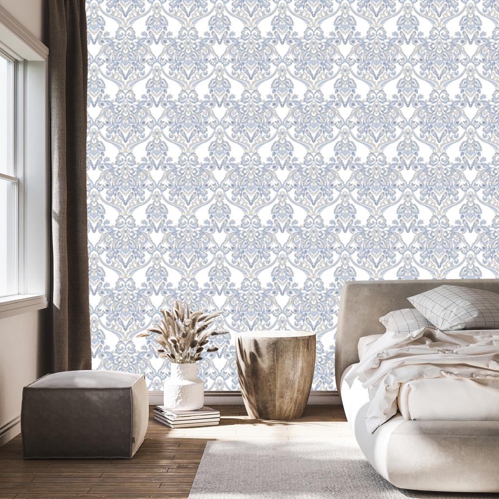 Wallpaper Ornaments In the Baroque Style for the Living Room and Bedroom 50x1000