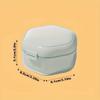 1pc Portable Easy-to-Clean Dental Retainer Case - Durable Travel and Daily Use Denture Storage Box for Orthodontic Braces, Ideal for False Teeth Care