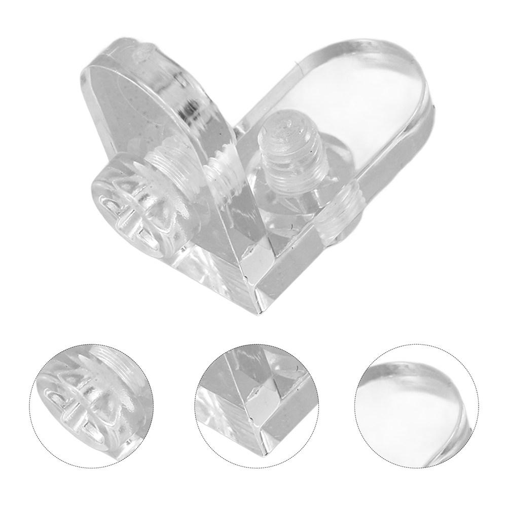 12pcs Clear Acrylic L Shape Corner Brackets For Display Boxes Reinforcement Connectors Corner Brackets Edge Clips Fasteners