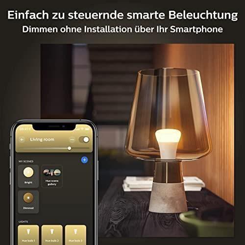 Ampoule connectée - philips hue - e27 - 806 lumen - compatible bluetooth - fonctionne avec alexa