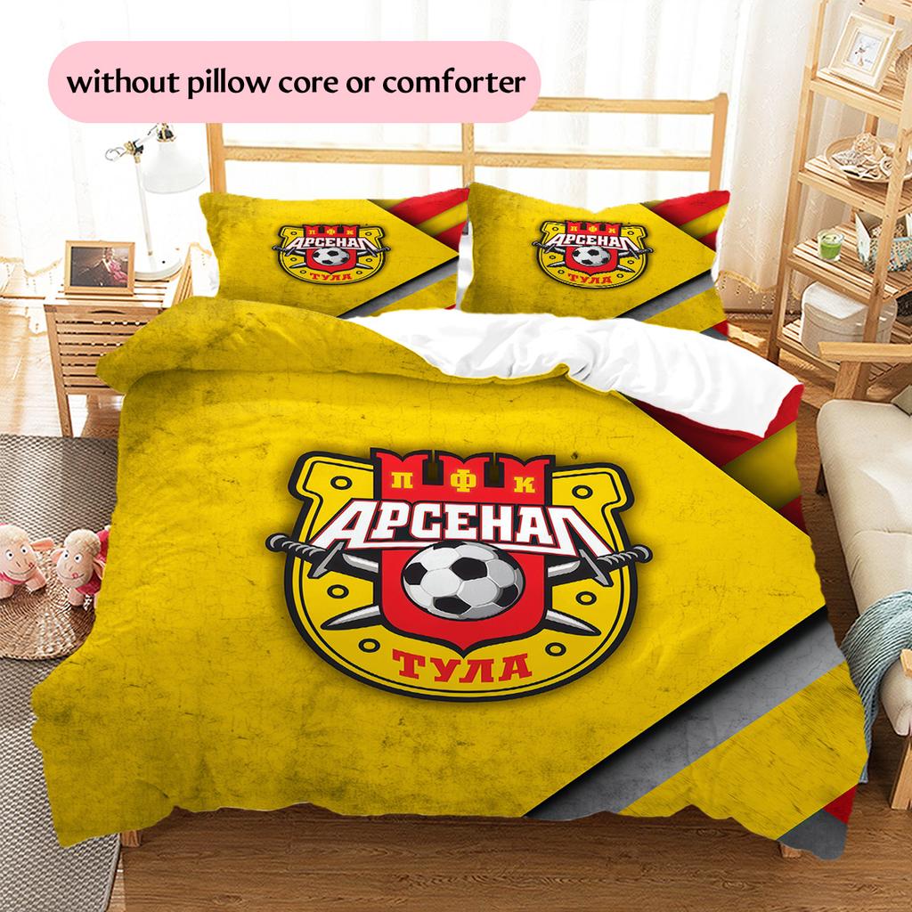 Arsenal Tula Pattern Bedding Quilt Set Home Decoration Gift (1 * duvet cover + 2 * pillowcase without core).xwn
