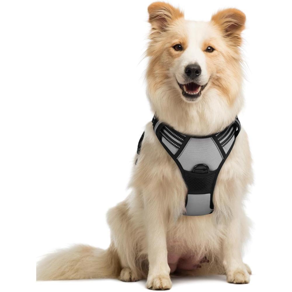 Dog harness, anti-pull, pet harness,  outdoor pet vest with 3M reflective strips, Oxford cloth material, suitable for small, medium and large dogs,