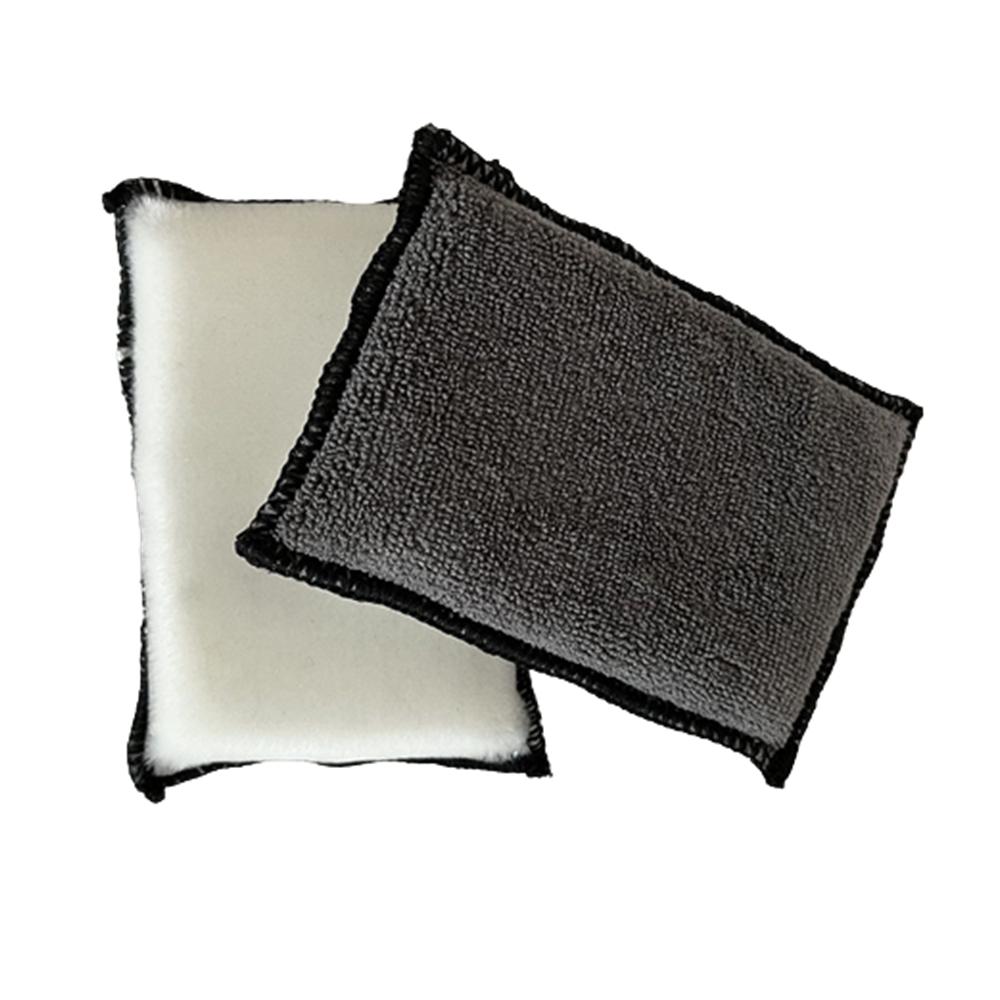 4PCS Suede Sponge Car Wash Pad Soft Absorbent Detailing Bristle Cleaning No Scratch Microfiber Scrubbing Car Detailing Sponge