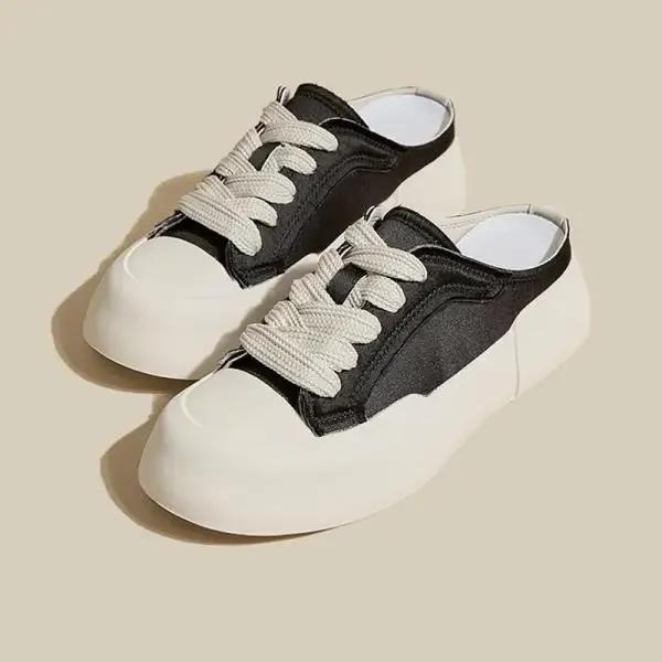 

Модная обувь женские тапочки тапочки женские мокасины на платформе мягкие SyfIyno 2024 новые повседневные шлепанцы обувь для отдыха женские тапочки 40 чёрный