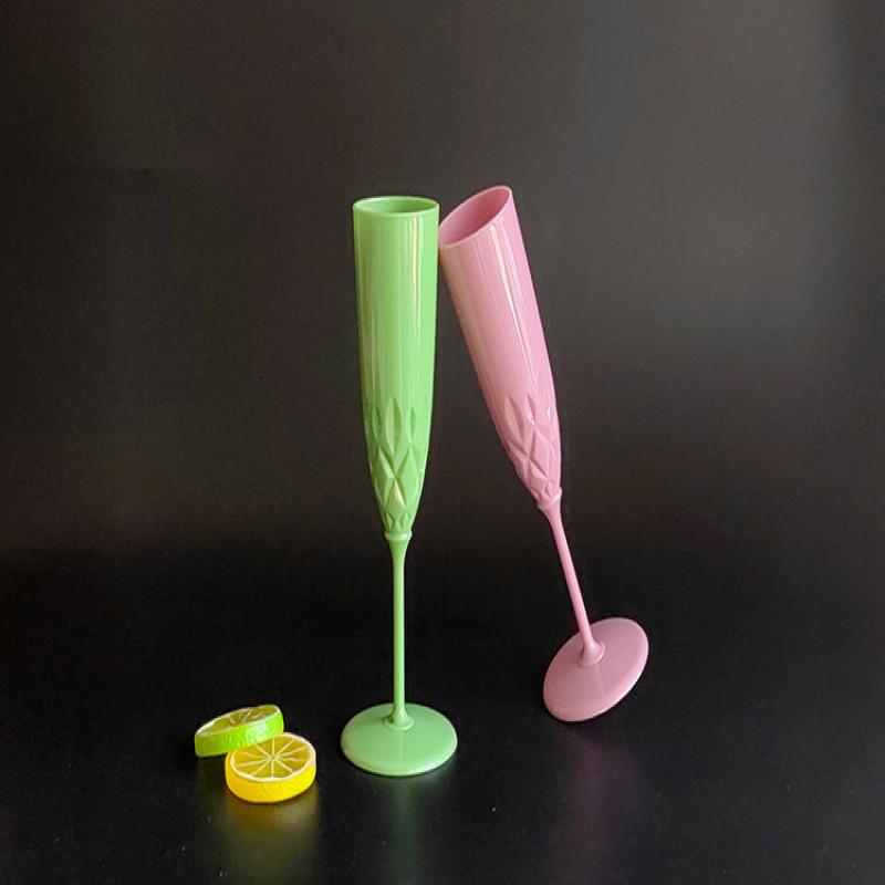 1 Adet 125Ml Moet Şampanya Kadehi PP Plastik Şarap Kadehi Bulaşık Makinesinde Yıkanabilir Şampanya Kadehi