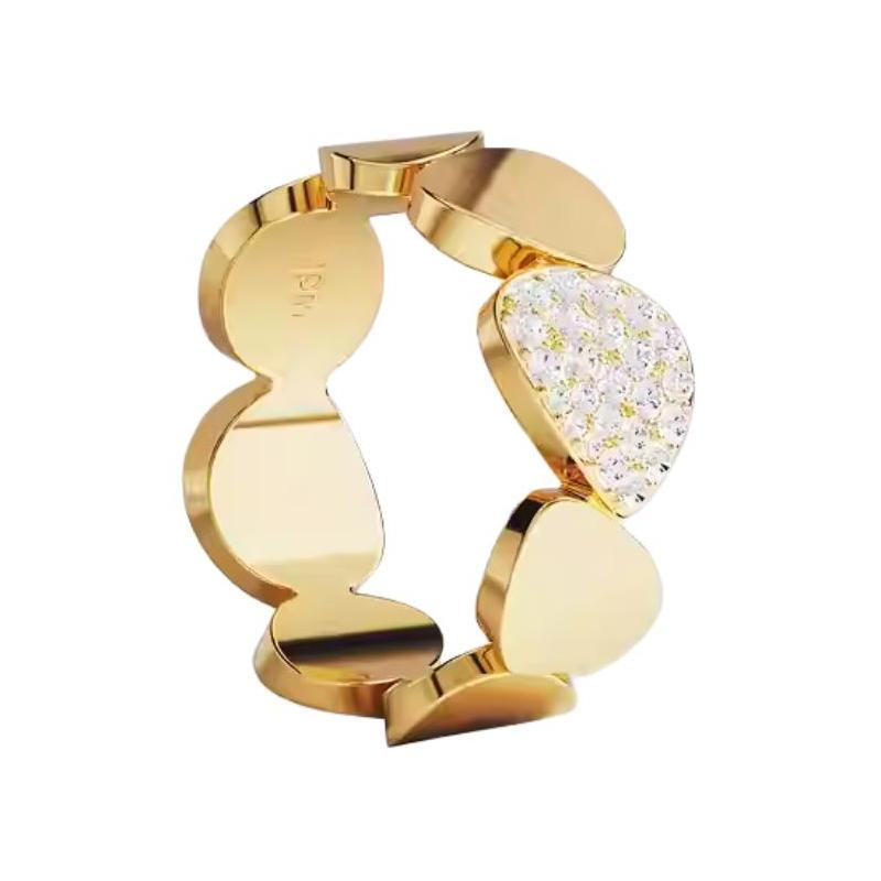 APM Monaco Simple line design ring women s gold yellow Y23654OX