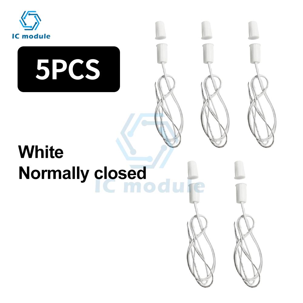 Magnetic Reed Switch RC-33 NC Recessed Wired Window Door Contact Sensor for Home Security and Burglar Alarm Systems