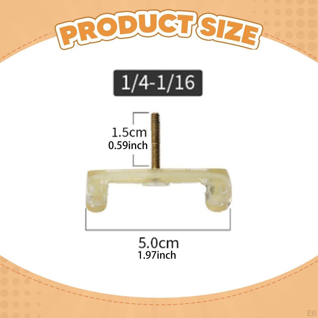 Violin Shoulder Rest Feet Repair Parts Anti Slip Rubber Compact Easy To Install Universal Musical