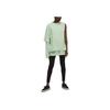 Y-3 Ss22 Solid Color Asymmetrical One Shoulder Layered Knit Long Sleeve T-Shirt Women Tops Green HG8551