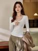 **Women's Autumn 2026 Long-Sleeve Modal Cotton Base Layer Tee**