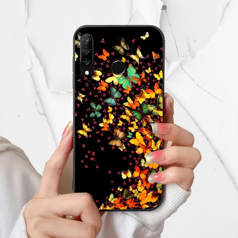 Phone Cover For Huawei P30 Lite Silicone Case MAR-LX1A Fashion Painted Shockproof Soft Fundas For Huawei Nova 4e Coque P30Lite
