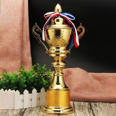 Large Size Metal Trophy Metal Material Basketball Trophy High End Medal  School Event