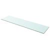 VidaXL Panneaux d'étagère 2 pcs Verre Transparent 100 x 25 cm