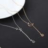 European & American Fashion Moon Star Pendant Clavicle Necklace
