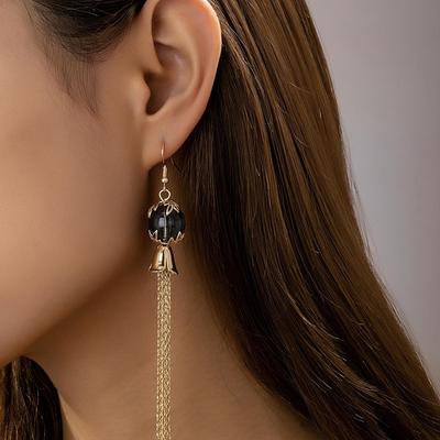 Elegant European Tassel Earrings for Women - Trendy, High-End Dangle Accessories for a Slimming, Stylish Look