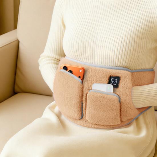 Heating Waist Belt for Women Adjustable Electric Heated Strap 3 Temperature Settings Portable Heat Pad for Back Abdomen Relaxation