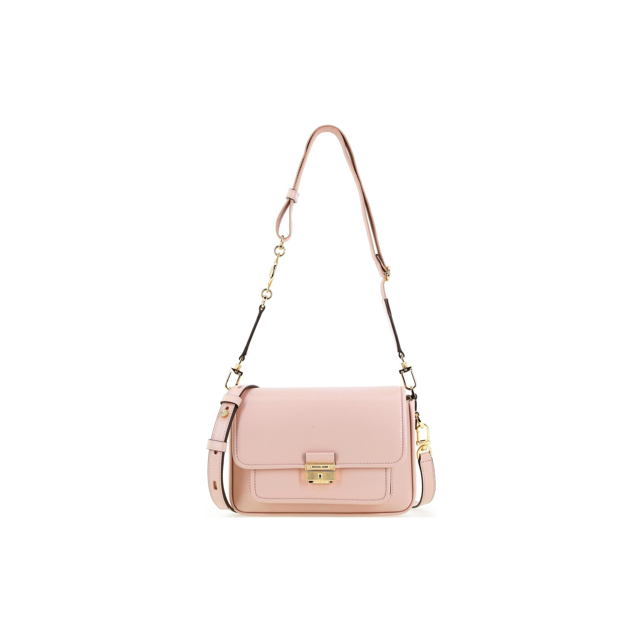 

New MICHAEL KORS Bradshaw Leather Envelope Bag Shoulder Bag Crossbody Bag Medium Size Women s Ballet Pink 30S1G2BM2L-187 24.1*7.1*16.0CM