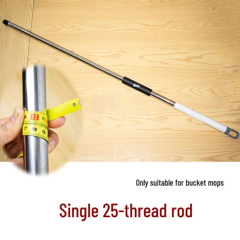 Freihändiger Rotationswischmoppstiel: Teleskopisches Ersatz-Flachmop-Zubehör