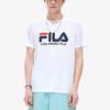 Fila Fusion Brand Logo Print Round Neck Short Sleeve T-Shirt Unisex Tops White T11M829150IWT