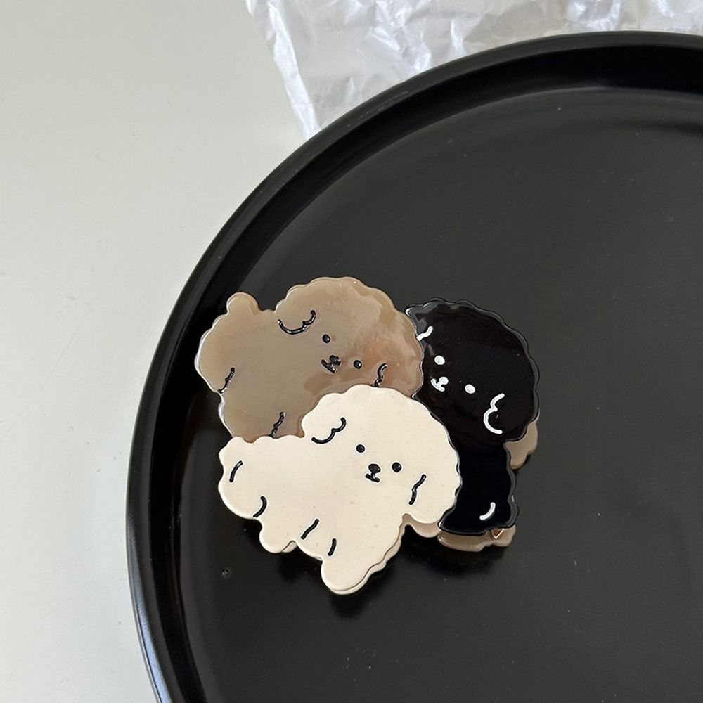 Acetate Hair Clips Puppy Dog Hair Pins Elegant Ponytail Holders  Women