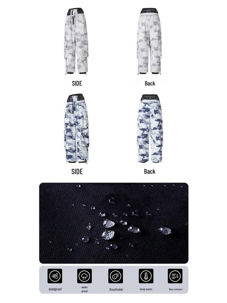 Verbessertes wasserdichtes Skianzug-Set: Herren- und Damen-Snowboard-Hoodie & Hose für Wärme