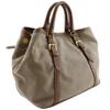 PRADA logo Handbag BN1841 2WAYShoulder beige canvas/leather Women Used