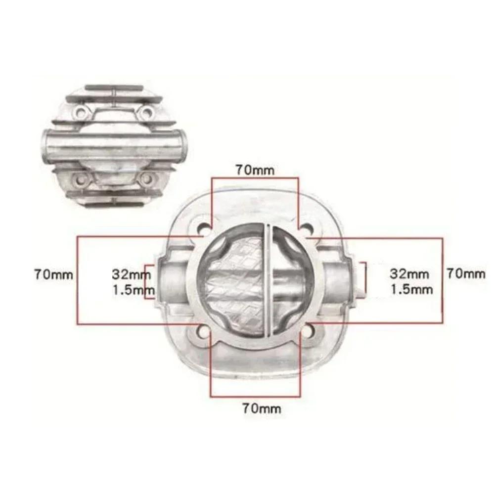 Silent Oil-free Air Compressor Air Pump Parts Cylinder Head Replacement Parts Air Compressor Cylinder Head