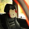 Kt Cat Headrest Japanese Style Stuffed Anime Hello Kitty Neck Pillow Car Seat Game Chair Decor Xmas Gifts Girl