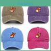 Dog Embroidered Baseball Cap With Sun Protection For Outdoor Activities