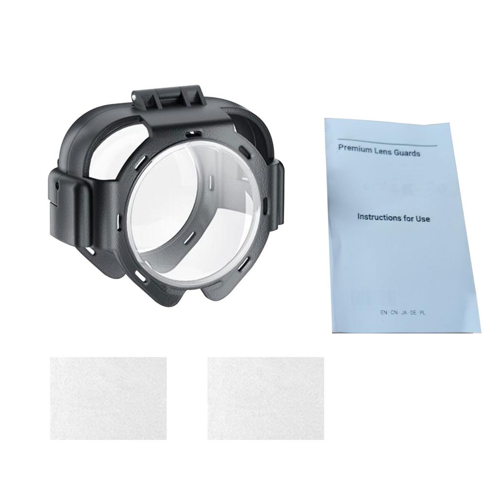 Lens Guard Cap Fits for Insta360 X5 Action Anti Scratch Tempered Glass Camera Lens Protector