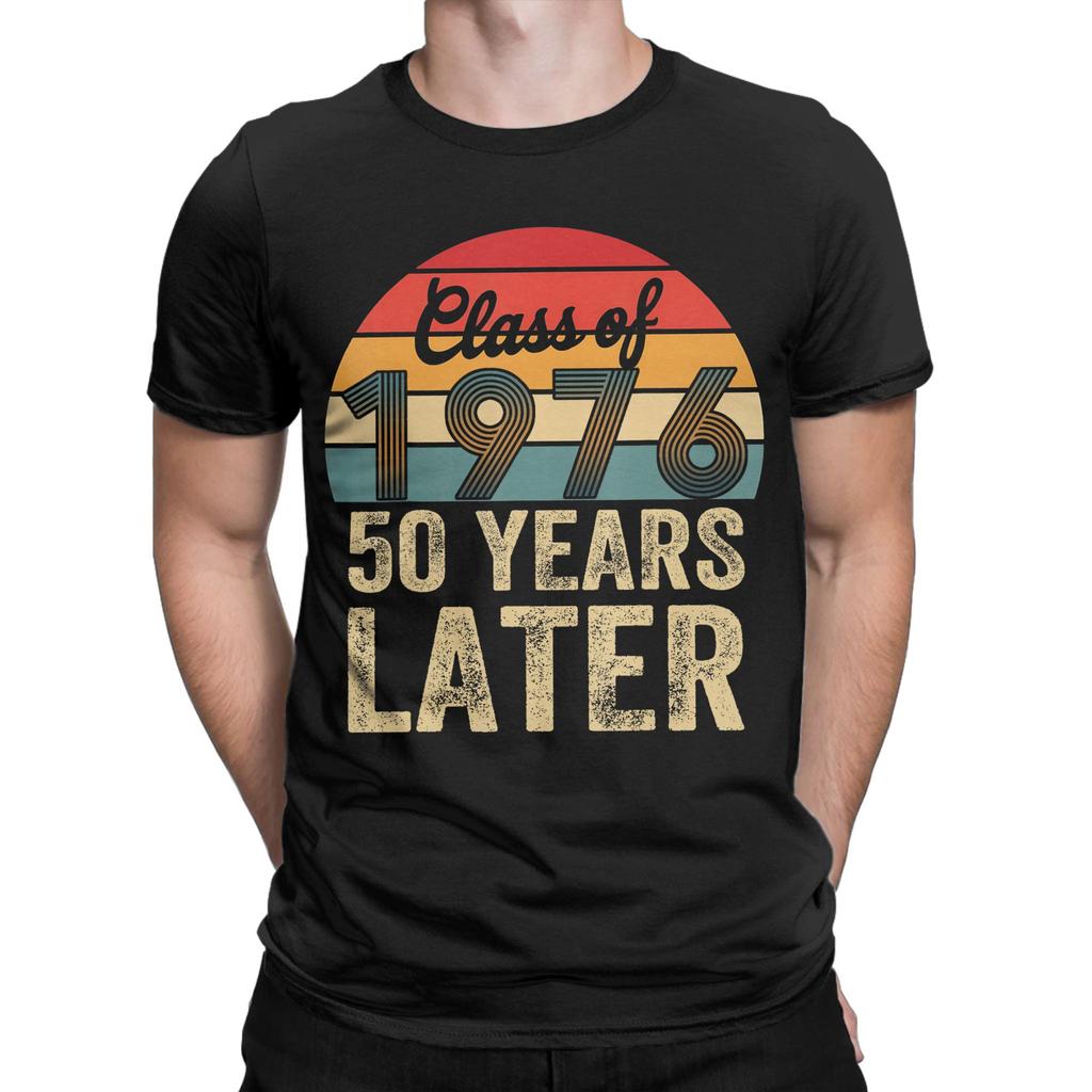 Unisex Unisexs Vintage 1976 50 Year Old Music T Shirt 50th Birthday 100 Cotton Clothing Funny Short Sleeve Tee Shirt TShirt