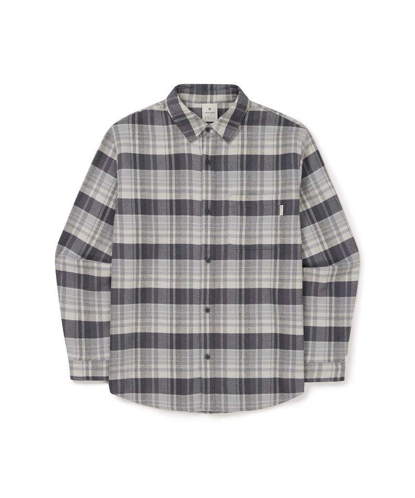 SNOWPEAK APPAREL Recycled Check Shirt (S24Fmfsh02) Dark Gray