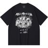 230 Gsm 100% Cotton Heavy Metal T-Shirt  Rock Band Popular Music Print Unisex Heavy Cotton T Shirt