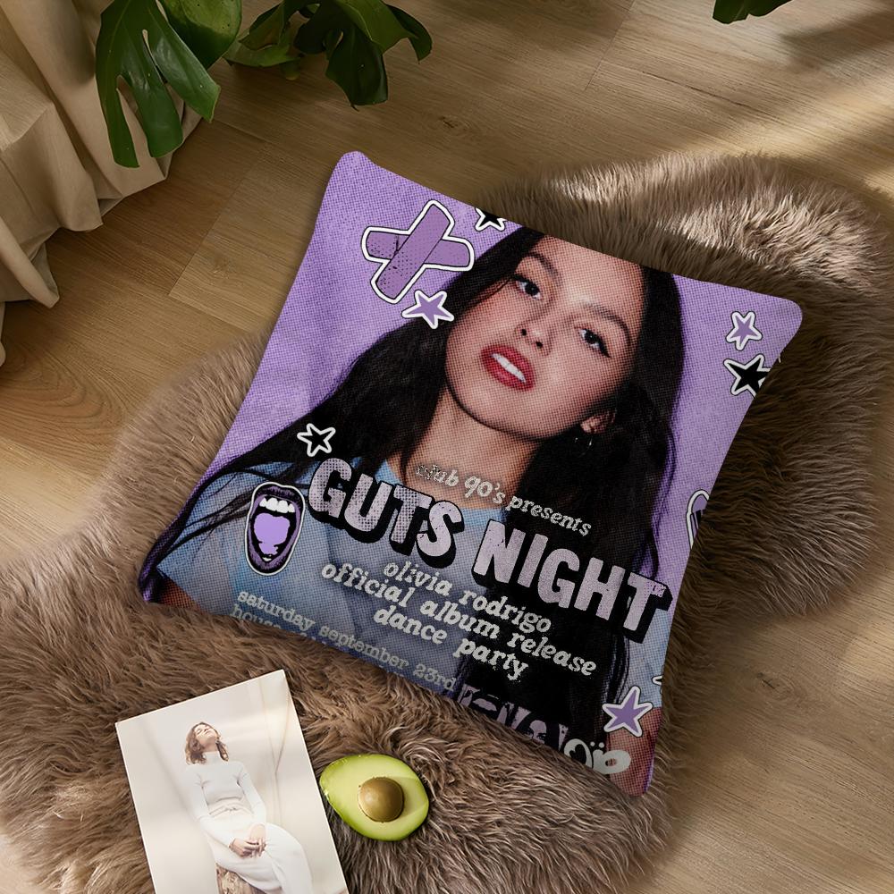 Singer O-Olivia R-Rodrigo Pillow Case Living Room Home Sofa Office Shop Cover Printing Comfort Decoration Nordic Simplicity