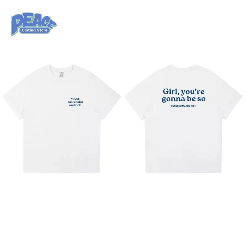 

Be So Successful and Rich Printed T-shirt for Men and Women 100% Cotton T-shirt Summer Fashion Casual Comfy Crewneck Top Y2K S