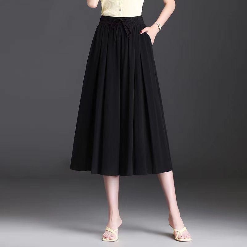 

Extra Large Size Plus Size Ladies Loose Pants Women s Summer Thin Middle-Aged 3/4 Casual Pants Best Selling 2023 New Culotte Black 2XL Code [Suggested 65.00 kg-72.50 kg]]