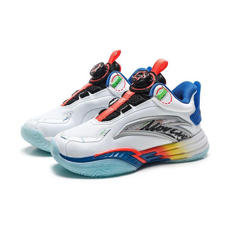 Anta Kids Reverse Scale 2.0 Comfortable Non-Slip Shock Absorbing Wear-Resistant Low-Top Basketball Shoes Kids Basketball Shoes 312311121-7
