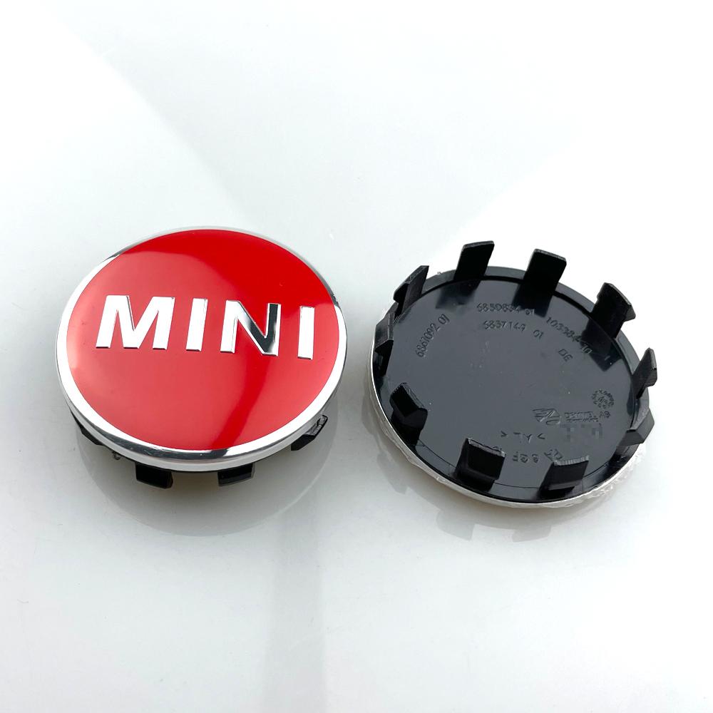 2026 Hot ABS 4pcs 54mm 56mm Car Wheel Hub Center Caps Rim Cover Badge Emblem For bmw Mini Works Cooper F54 F55 F56 F57 F60 R50 R52 R55