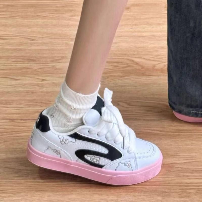 

Новые туфли на толстой подошве в университетском стиле с буквой внизу, женские нишевые универсальные кеды, милые впитывающие повседневные туфли 40