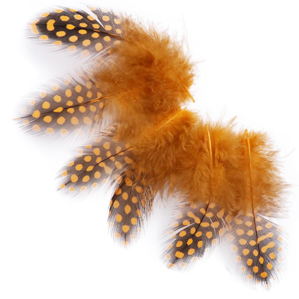 100PCS Natural Guinea Fowl Pheasant Feathers Natural Feathers Spotted 5-8cm Feathers for Crafts Dream Catcher Plume Decoration