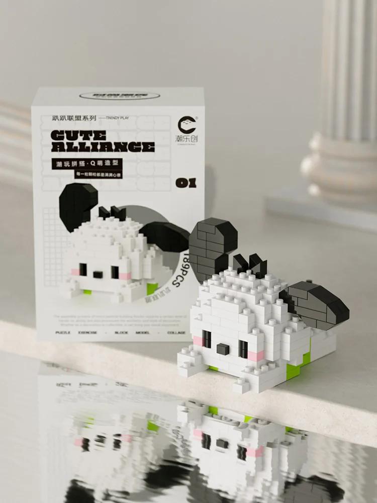 keeppley Sanrio Hello Kitty Anime Figure Building Blocks My melody Kuromi Assembled Model Dolls Cinnamoroll Children Gifts