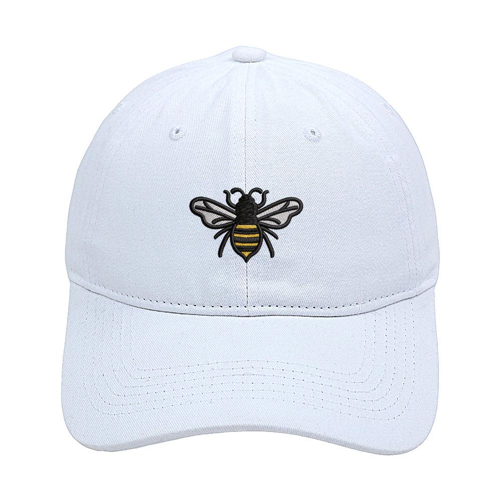 Bee baseball cap cartoon cute embroidery cap European and American retro washed old men's and women's casual hat