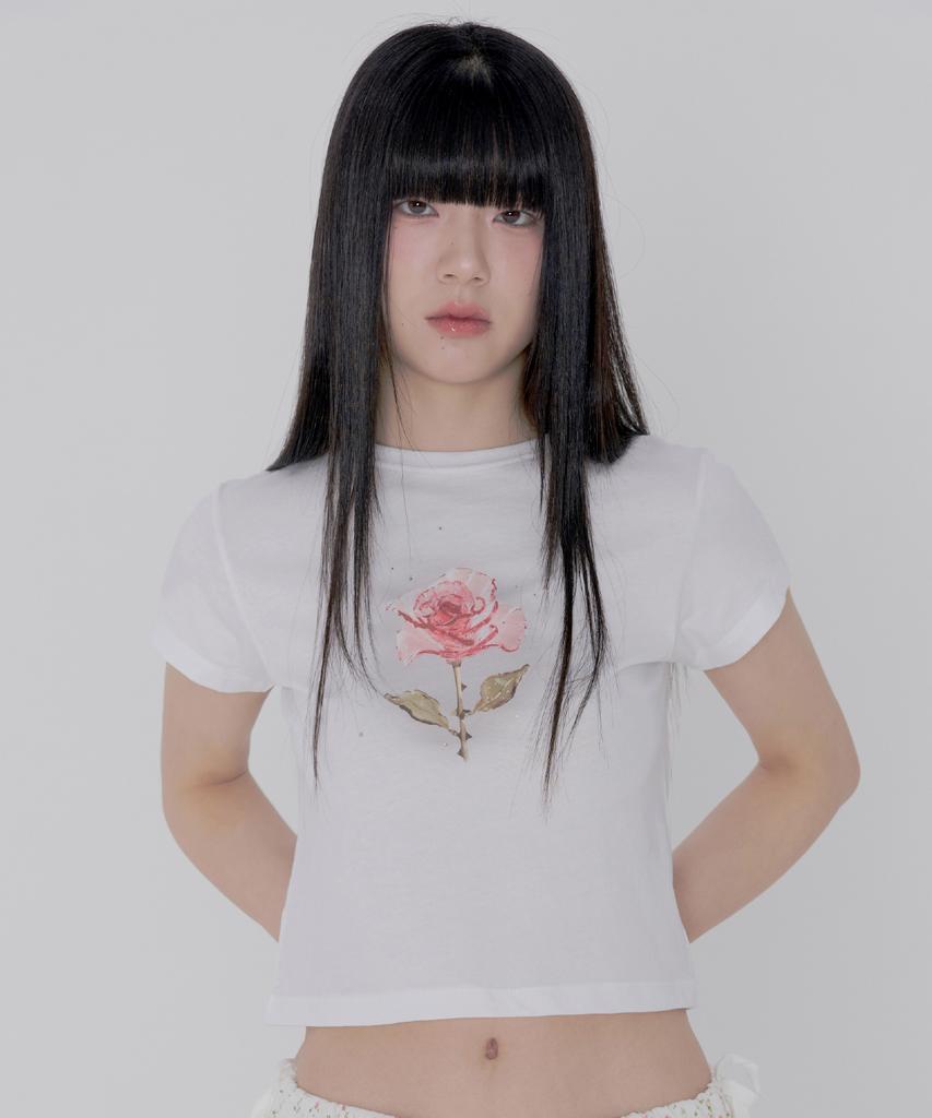Isjabaibeu Glass Flower T Shirt