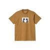 FW22 Double Print Short Sleeve Pullover T-Shirt Men T-Shirts Brown I030986-HZ-XX