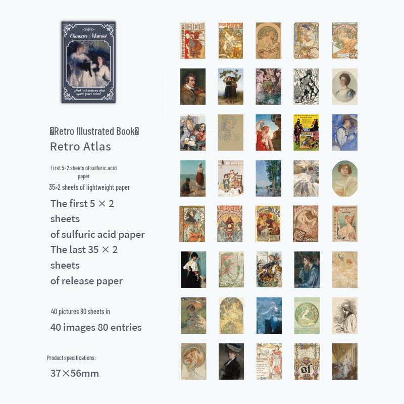 Материал Бумага Королевство Растений Ретро Коллаж Журнал - Блокнот в Европейском Стиле для Заметок DIY