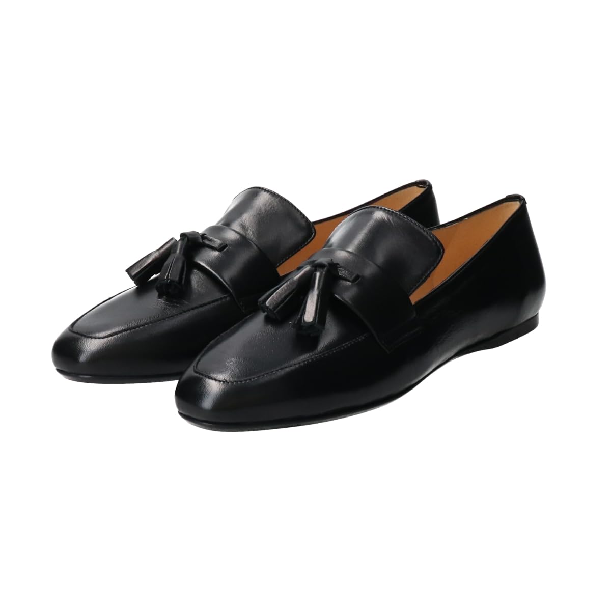 Fabio Rusconi Flat Heel Tassel Size Women s Loafers F41637 Black 235cm 29343₽